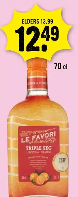 Dirck 3 Le favori triple sec aanbieding