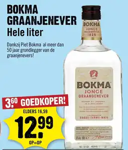 Dirck 3 Bokma graanjenever aanbieding