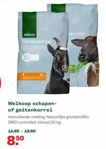 Welkoop Welkoop Sxhapen- of geitenkorrel 20kg aanbieding