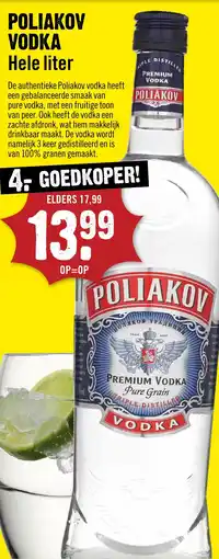 Dirck 3 Poliakov vodka aanbieding