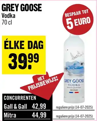 Dirck 3 Grey goose vodka aanbieding
