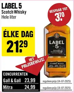 Dirck 3 Label 5 scotch whisky aanbieding