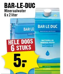 Dirck 3 Bar-le-duc mineraalwater aanbieding