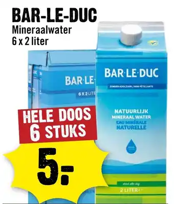 Dirck 3 Bar-le-duc mineraalwater aanbieding