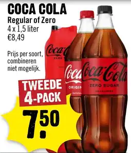 Dirck 3 Coca cola regular of zero aanbieding