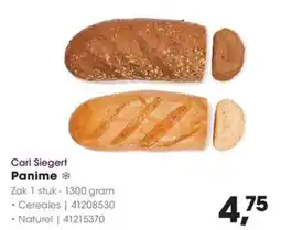 HANOS Carl Siegert Panime aanbieding