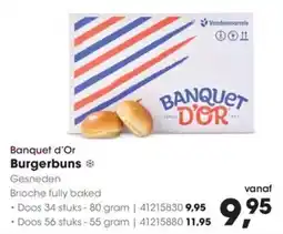 HANOS Banquet d'Or Burgerbuns aanbieding