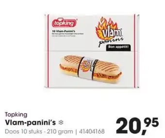 HANOS Topking Vlam-panini's aanbieding