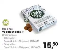 HANOS Cas & Kas Vegan snacks aanbieding