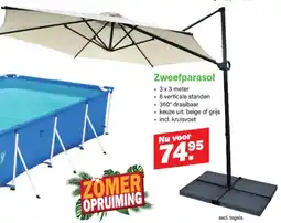 Van Cranenbroek Zweefparasol aanbieding