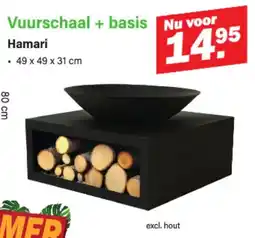 Van Cranenbroek Vuurschaal + basis Hamari aanbieding