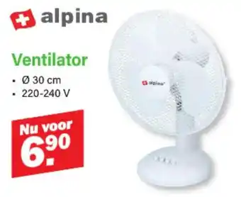 Van Cranenbroek Alpina Ventilator aanbieding