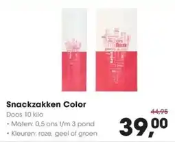 HANOS Snackzakken Color aanbieding