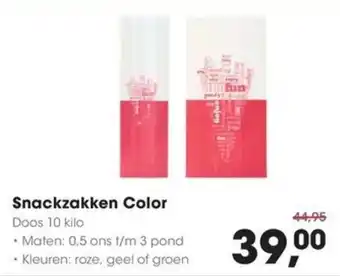 HANOS Snackzakken Color aanbieding