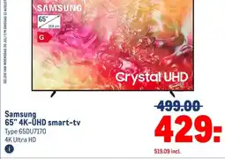 Makro Samsung 65 4K-UHD smart-tv aanbieding
