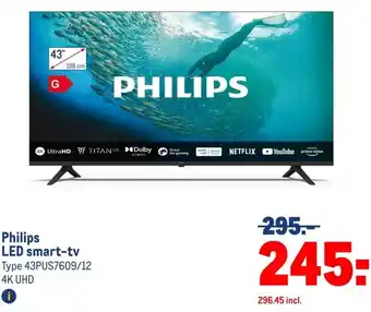 Makro Philips LED smart-tv aanbieding