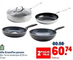 Makro Alle GreenPan pannen aanbieding
