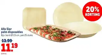 Makro Alle Sier palm disposables aanbieding