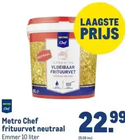 Makro Metro Chef frituurvet neutraal aanbieding