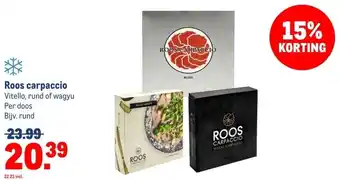 Makro Roos carpaccio aanbieding