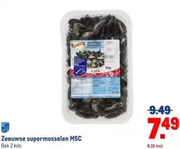 Makro Zeeuwse supermosselen MSC aanbieding