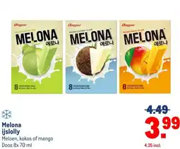 Makro Melona ijslolly aanbieding
