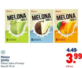 Makro Melona ijslolly aanbieding