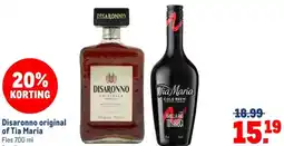 Makro Disaronno original of Tia Maria aanbieding