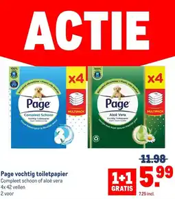 Makro Page vochtig toiletpapier aanbieding