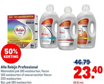Makro Alle Robijn Professional aanbieding
