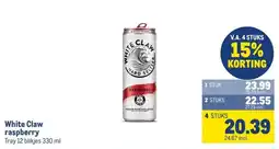 Makro White Claw raspberry aanbieding