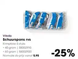 HANOS Vileda Schuurspons rvs aanbieding