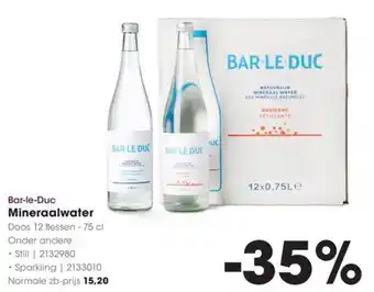 HANOS Bar-le-Duc Mineraalwater aanbieding