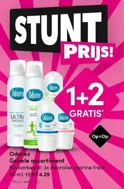Drogisterij Visser Odorex aanbieding