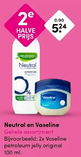 Drogisterij Visser Neutral en Vaseline aanbieding