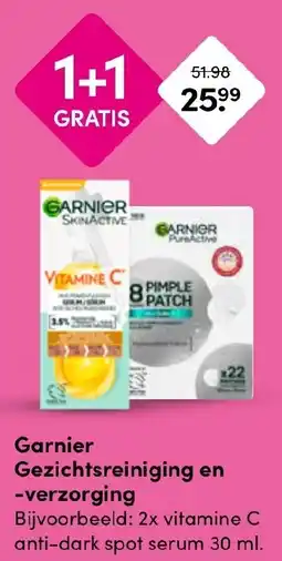 Drogisterij Visser Garnier Gezichtsreiniging en verzorging aanbieding