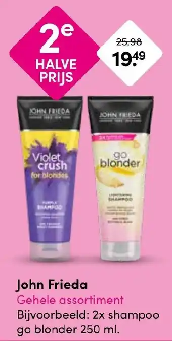 Drogisterij Visser John Frieda aanbieding