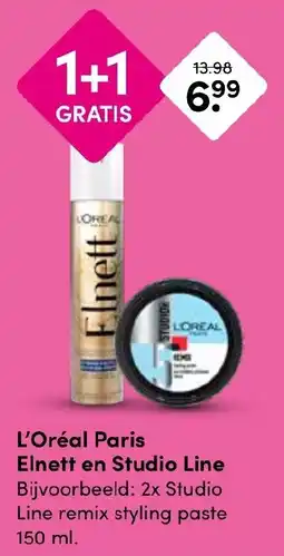Drogisterij Visser L'Oréal Paris Elnett en Studio Line aanbieding