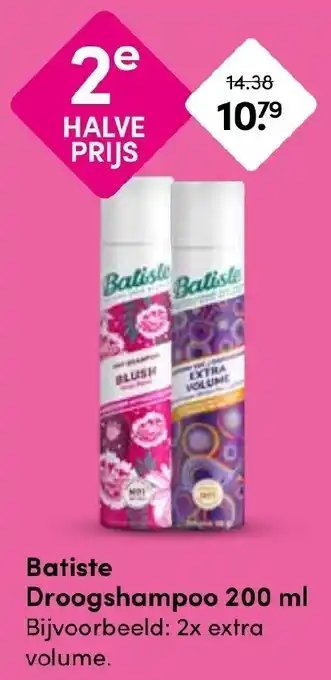 Drogisterij Visser Batiste Droogshampoo aanbieding