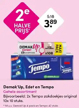 Drogisterij Visser Demak'Up, Edet en Tempo aanbieding
