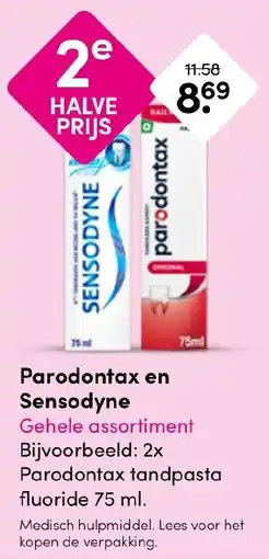 Drogisterij Visser Parodontax en Sensodyne aanbieding