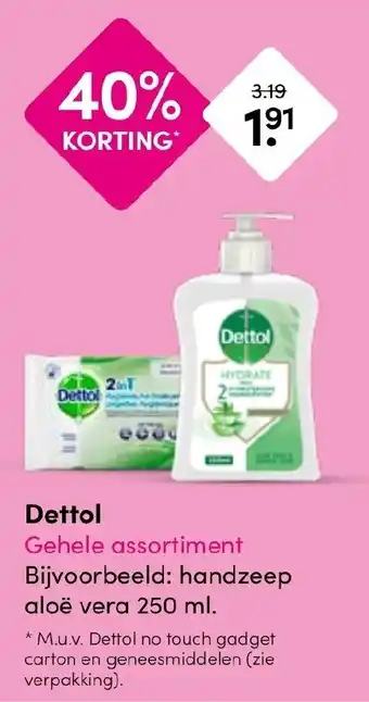 Drogisterij Visser Dettol aanbieding
