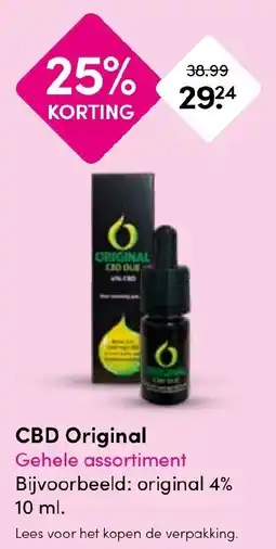 Drogisterij Visser CBD Original aanbieding