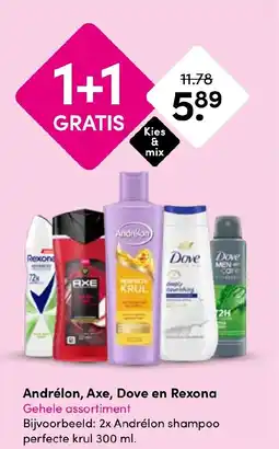 Drogisterij Visser Andrélon, Axe, Dove en Rexona aanbieding