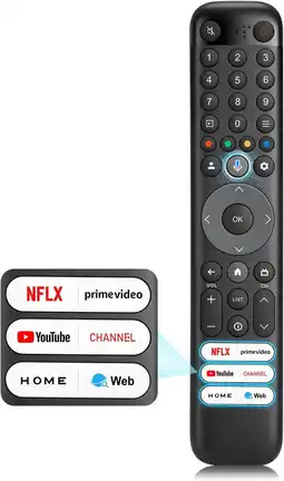Amazon Afstandsbediening voor TCL-Smart-TV, spraakafstandsbediening voor TCL Android/Google TV aanbieding