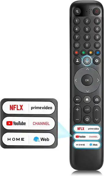 Amazon Afstandsbediening voor TCL-Smart-TV, spraakafstandsbediening voor TCL Android/Google TV aanbieding