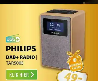 Expert Philips DAB+ Radio | TAR5005 aanbieding