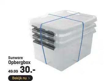 Hubo Sunware Opbergbox aanbieding