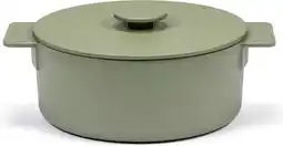 Bol.com Serax Surface by Sergio Herman - Braadpan - Gietijzer - 42L - Ø 26cm - Camogroen aanbieding