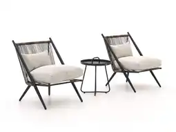 Kees Smit Intenso Brittoli/Pito ø 44cm lounge balkonset 3-delig aanbieding